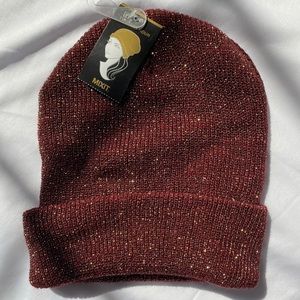 Mixit Gold & Merlot Beanie
